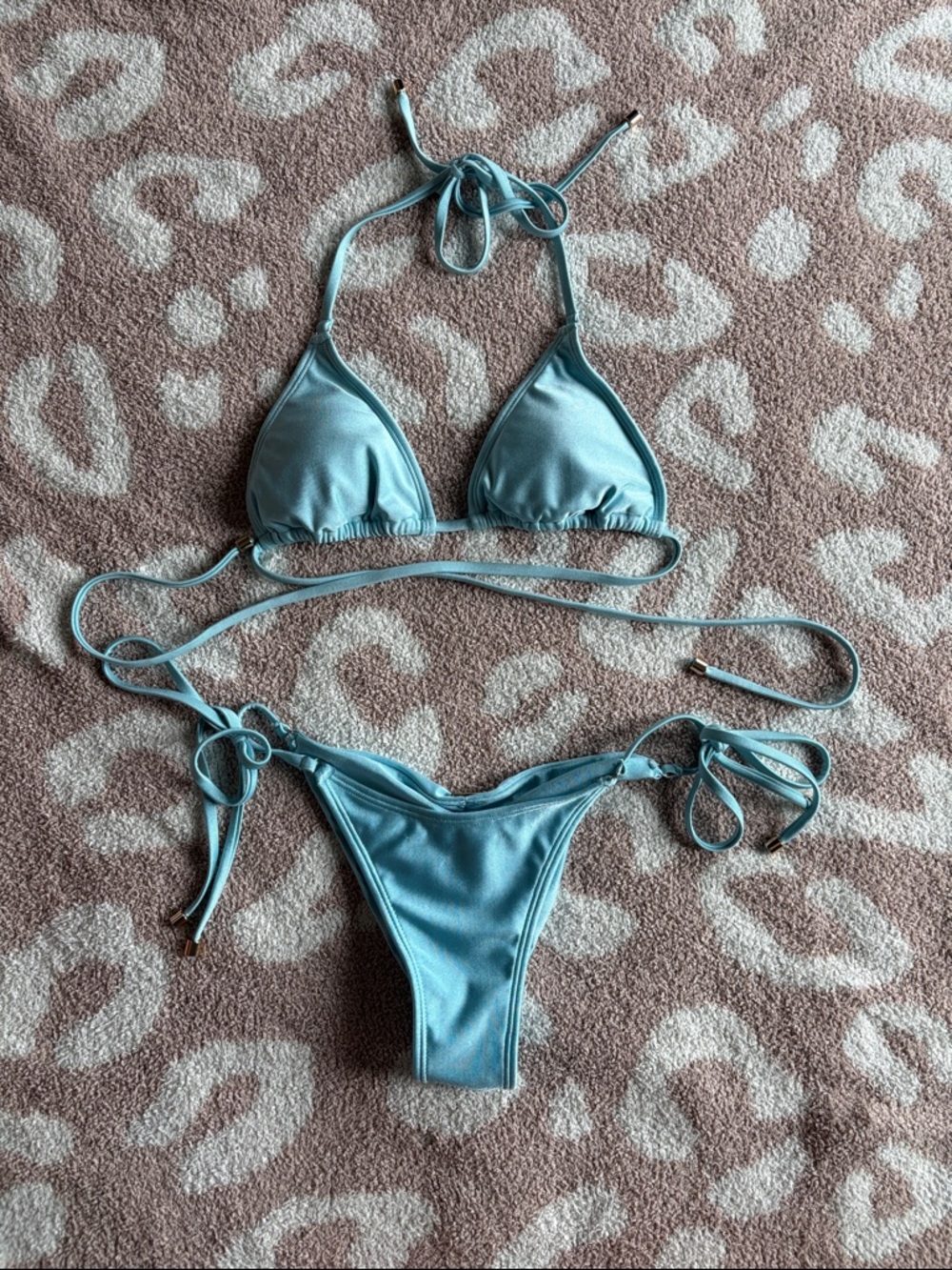 ENEZ Light Blue STRING Bikini Set